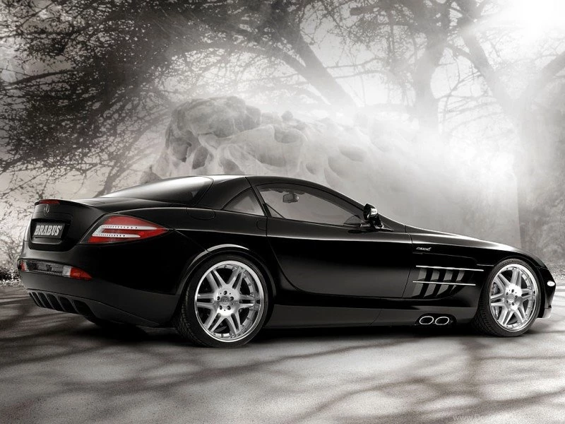 Wallpapers Calle Mercedes Benz Brabus Slr Supercar 800x600 ...