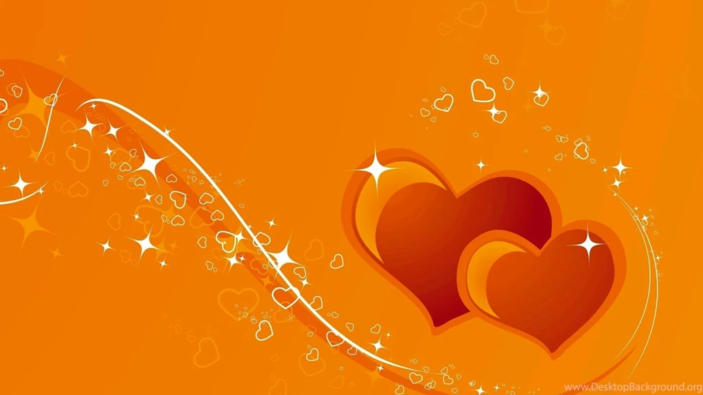 Beautiful Two Love Hearts Wallpapers