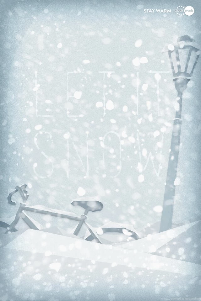 December Wallpaper: Let It Snow   Clockwork
