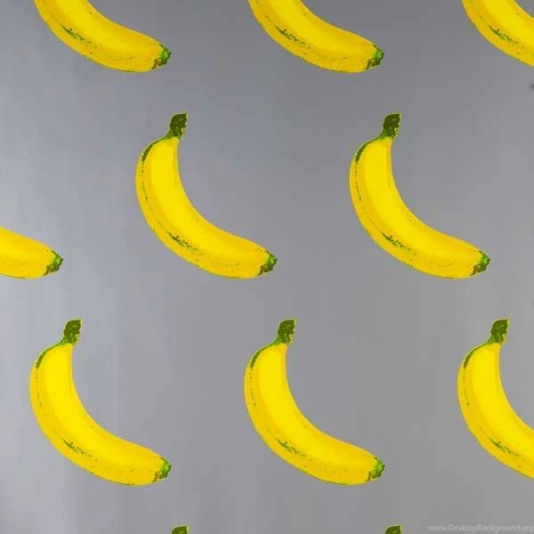 B A N A N A S!   Silver On Silver Mylar Wallpaper, Sample ...