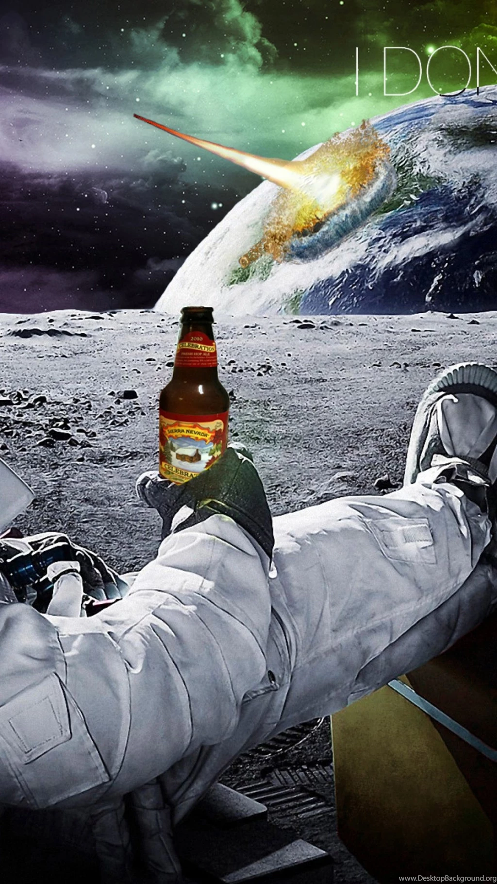 Astronaut Drinking Beer S4 Wallpapers