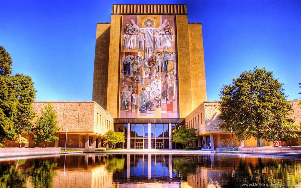 Theodore Hesburgh Library, University Of Notre Dame, Usa, World ...