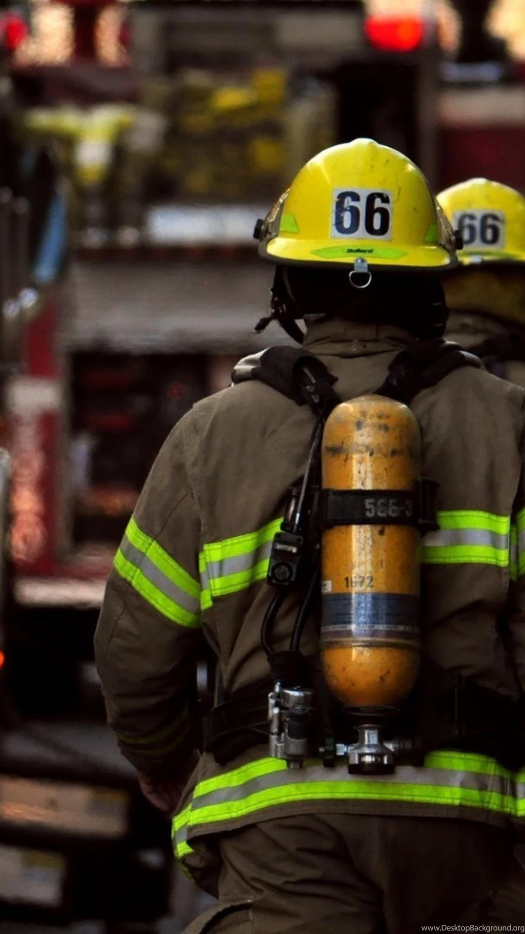 Firefighter Fireman Streets Urban Wallpapers