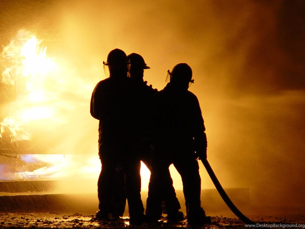 Fireman In Action
