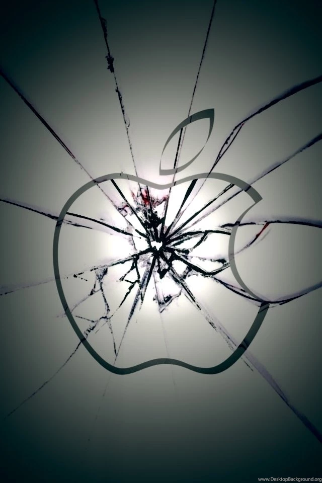Apple Shattered Glass iPhone HD Wallpaper, iPhone HD Wallpapers ...