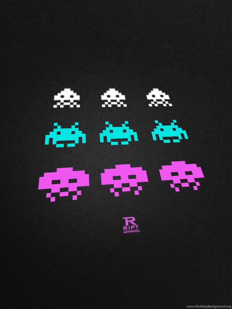 RIPT T Shirts: Space Invaders Poster & Wallpapers iPhone 5, And ...