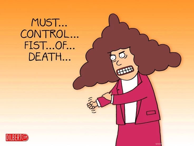 Cartoons Wallpaper: Dilbert Fist Of Death