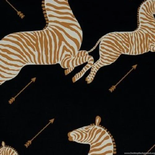 Scalamandre ZEBRAS Masai Red Wallpapers