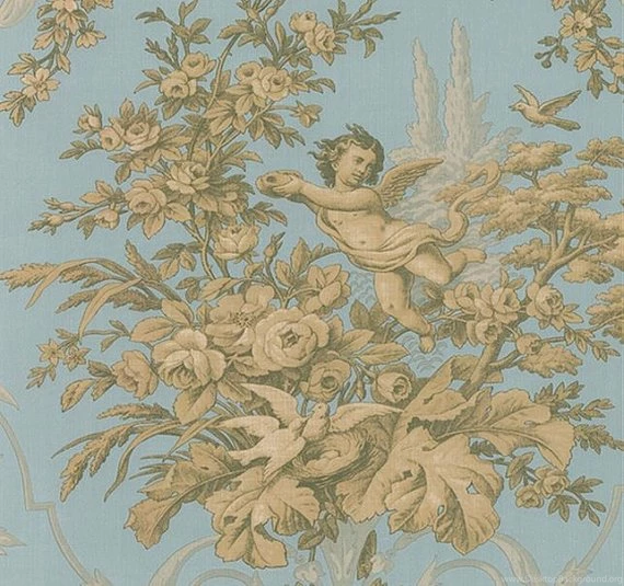 Wallpapers Traditional Cherub And Floral By WallpaperYourWorld