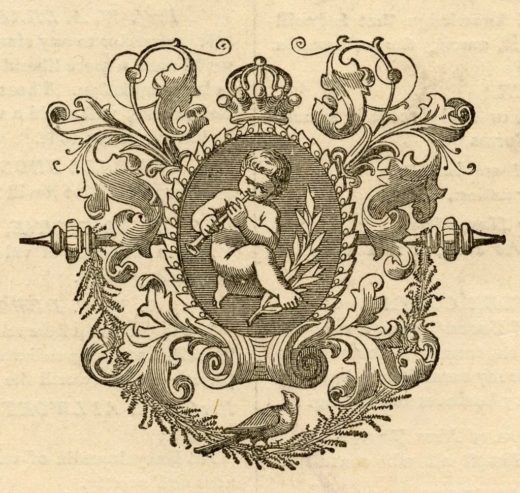 Darling Engraved Cherub In Frame Image Download The Graphics Fairy