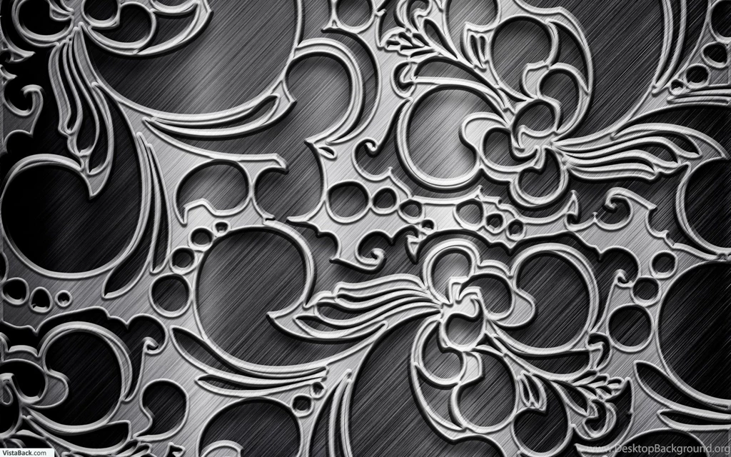 Cream With Silver Pattern Wallpapers