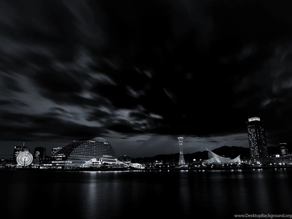 Black And White City Riverbank Wallpapers – Abraham Lincoln ...