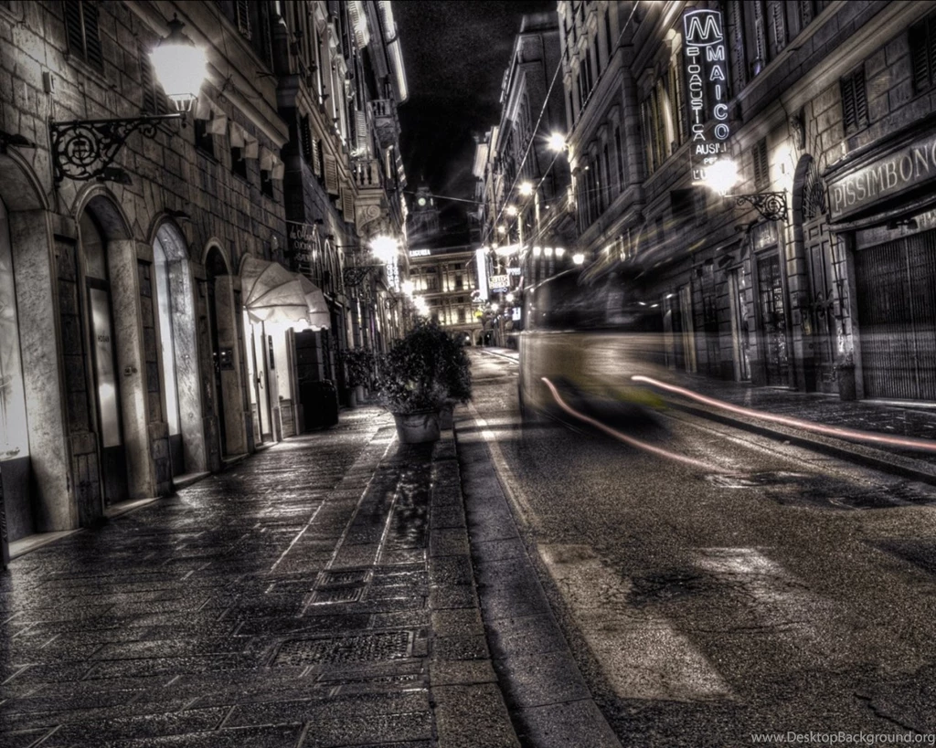 Download Wallpapers 1280x1024 City, Black White, Road, Street ...