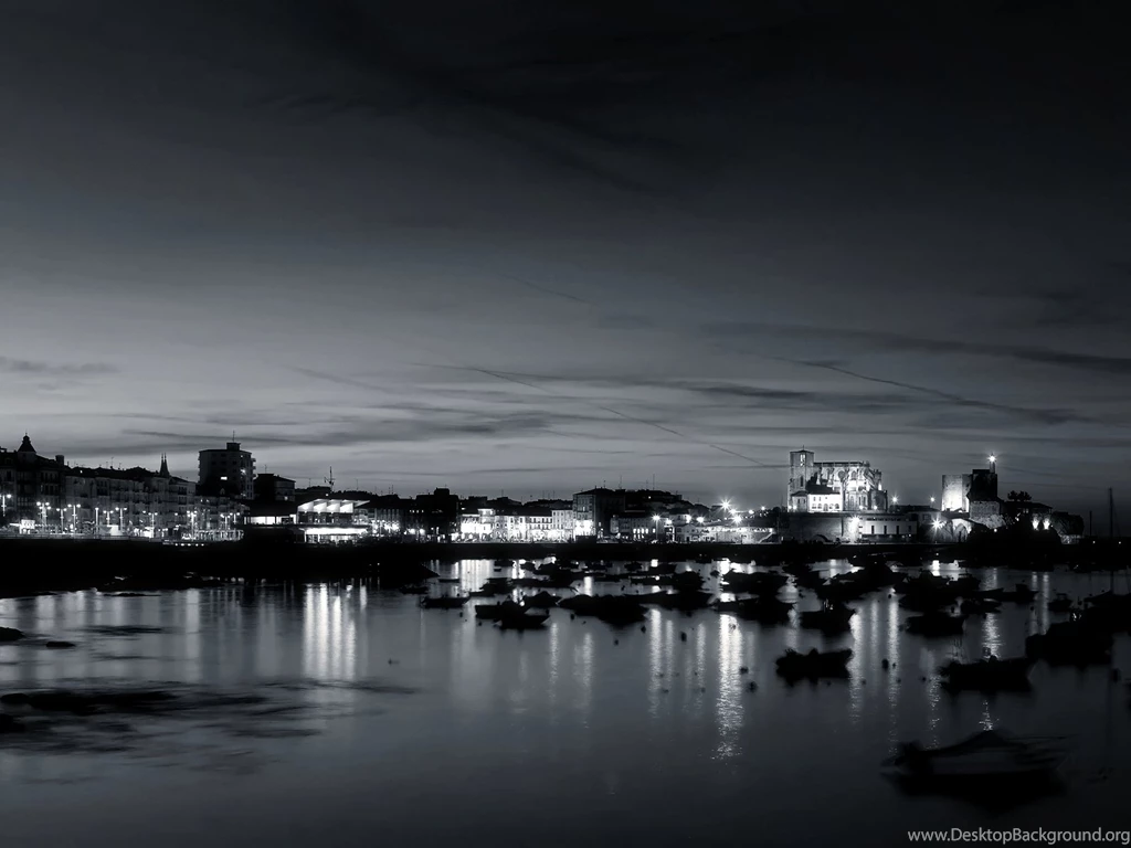 Black And White Little City Harbor Wallpapers – Conservatives Do ...