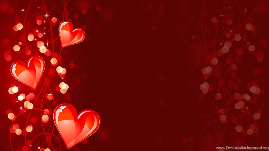 1600x900 Valentine's Day Hearts Beckground Wallpapers