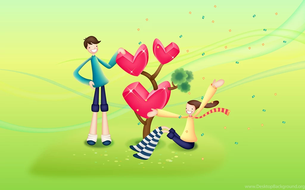 Tree, Wallpaper, Valentine, Screensavers, Vector, Desktop (