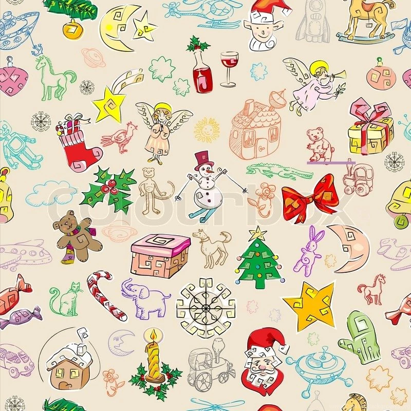 CHRISTMAS PATTERN WALLPAPER