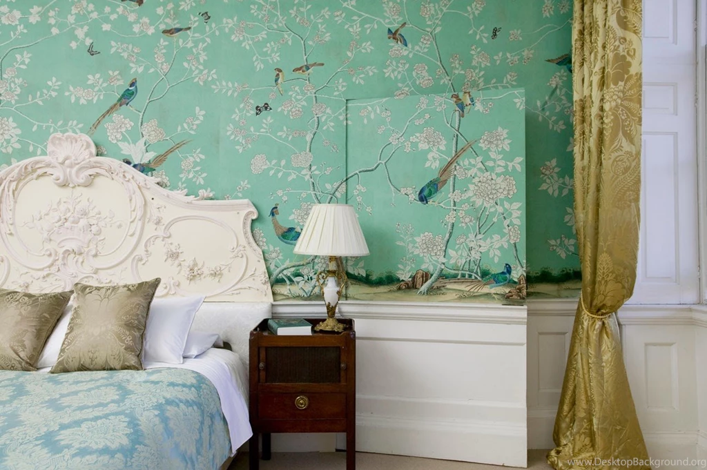 Peonies And Orange Blossoms: Chic Chinoiserie Wallpapers