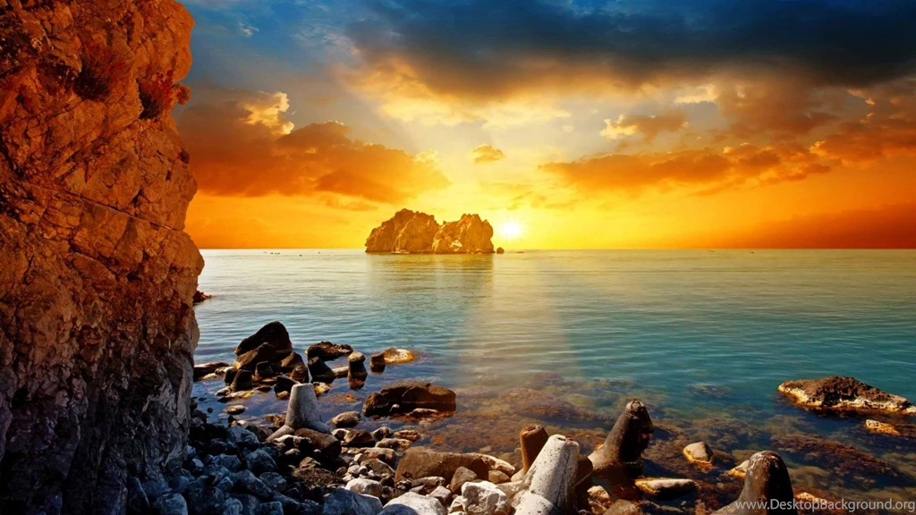 Beach Wallpaper: Beach Sunset Wallpaper Backgrounds HD Backgrounds ...