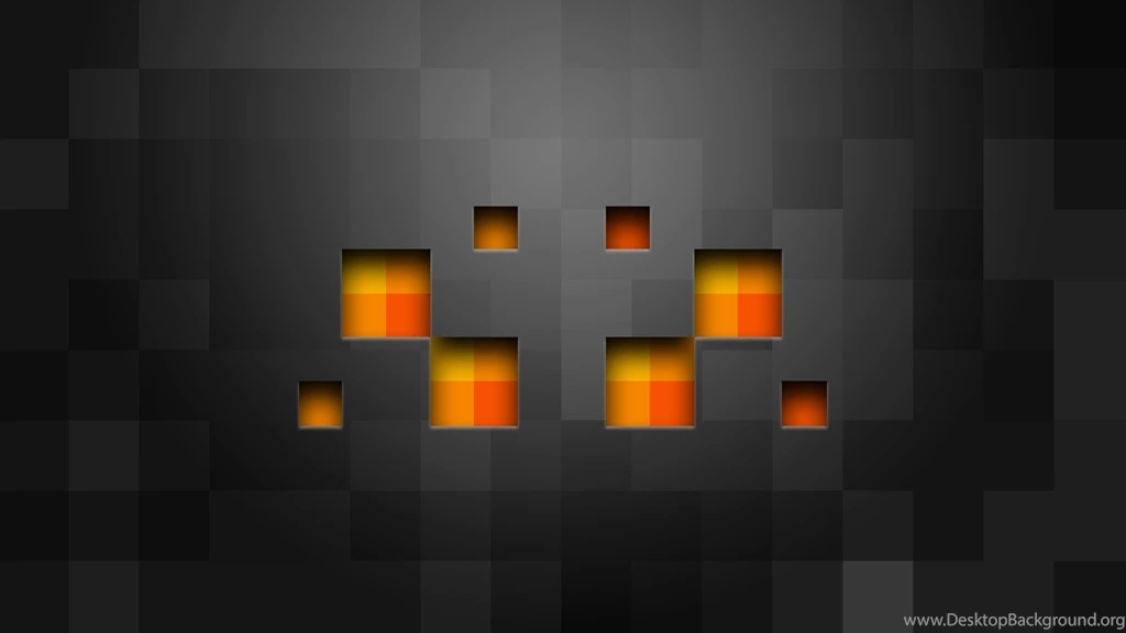 Orange Squares On Gray Wall, Abstract, 1920x1080 HD Wallpapers And ...