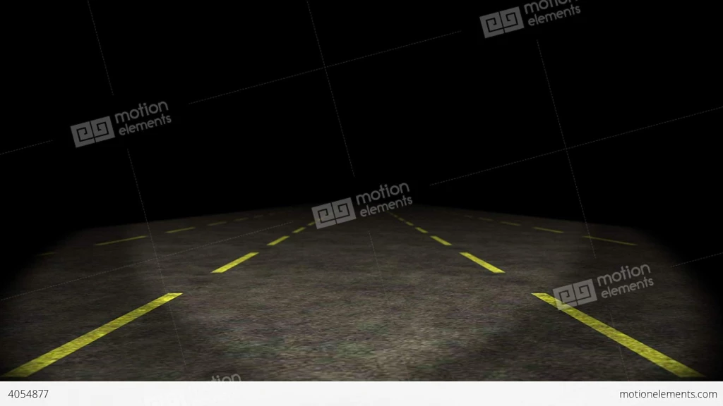 Animation, Car Moving Through Lost Highway, HD Stock Animation ...