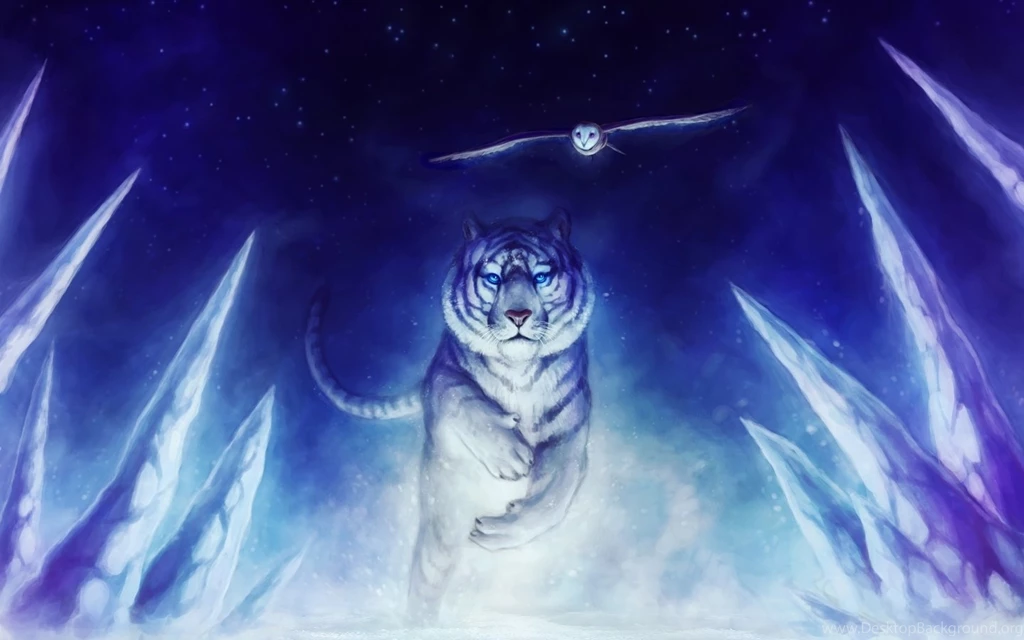 White Tiger Owl Art Mac Wallpapers Download