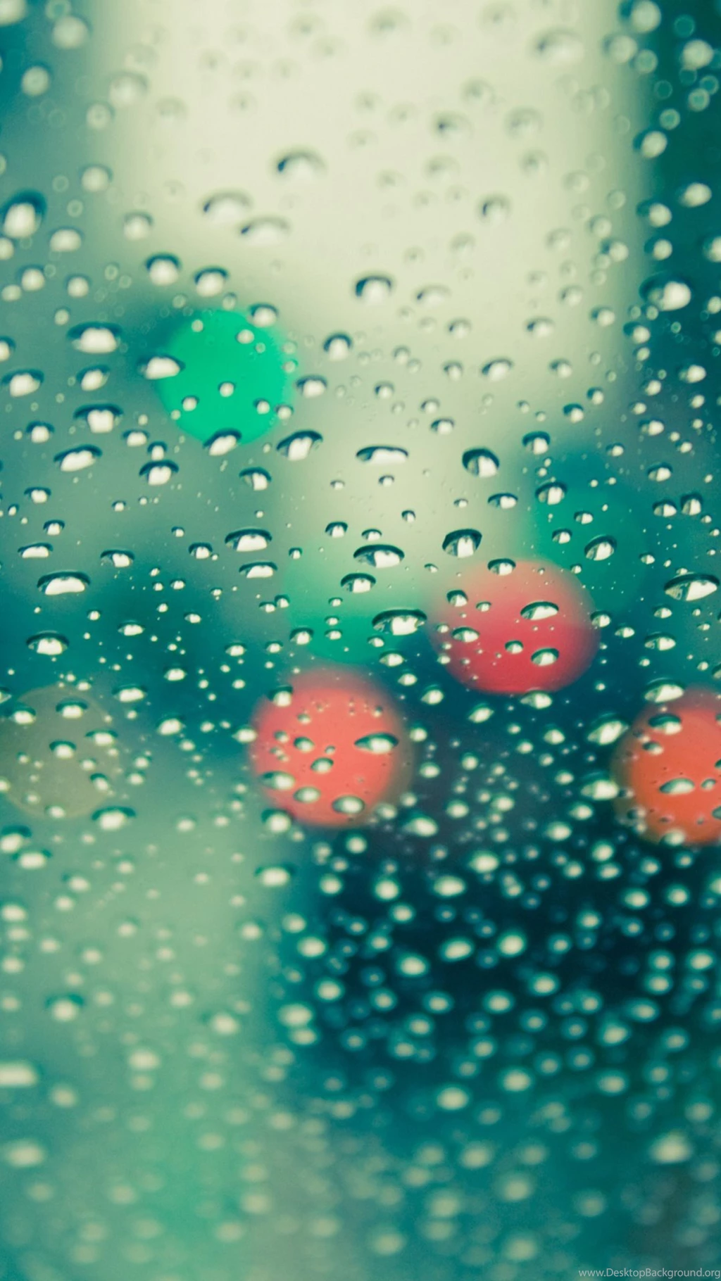 Blurred Lights Rain iPhone 6 / 6 Plus And iPhone 5/4 Wallpapers