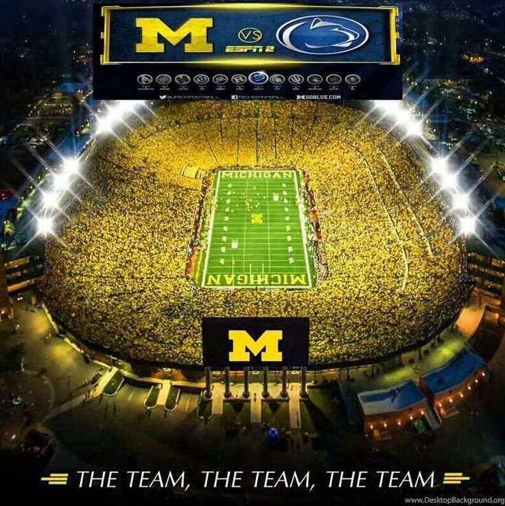 Under The Lights 2014 Michigan Vs. Penn State. Score: Michigan 18 ...