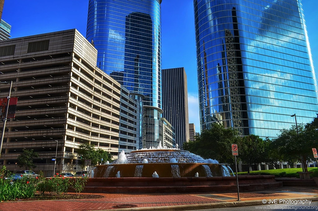 Houston Architecture Bridges Cities City Texas Night Towers ...