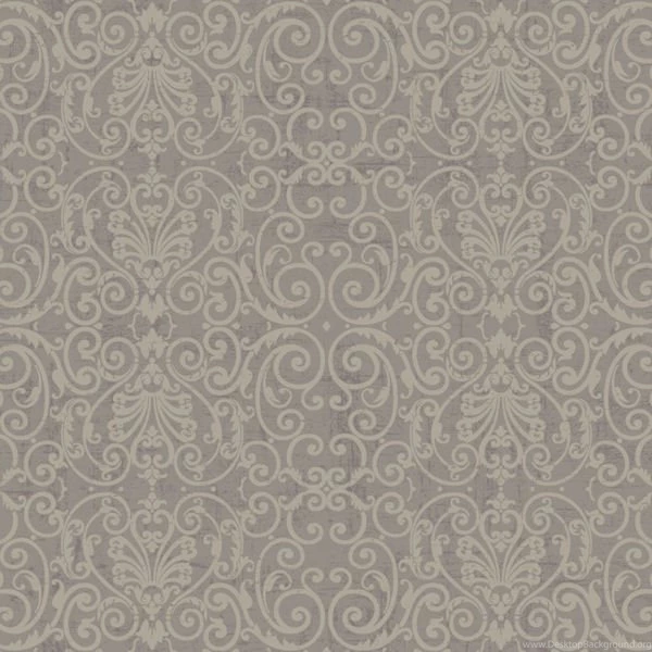 Purple And Grey Tuscan Fine Scroll Wallpapers