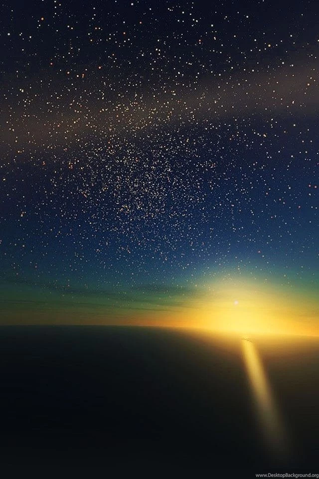 Horizon Sunrise Shining Star Field iPhone 5 Wallpapers HD Mobile ...