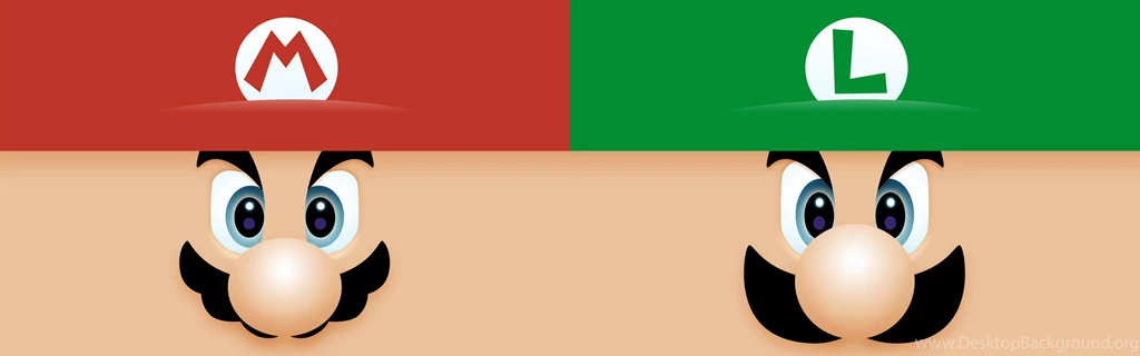 Mario Desktop Wallpaper, Luigi Too!