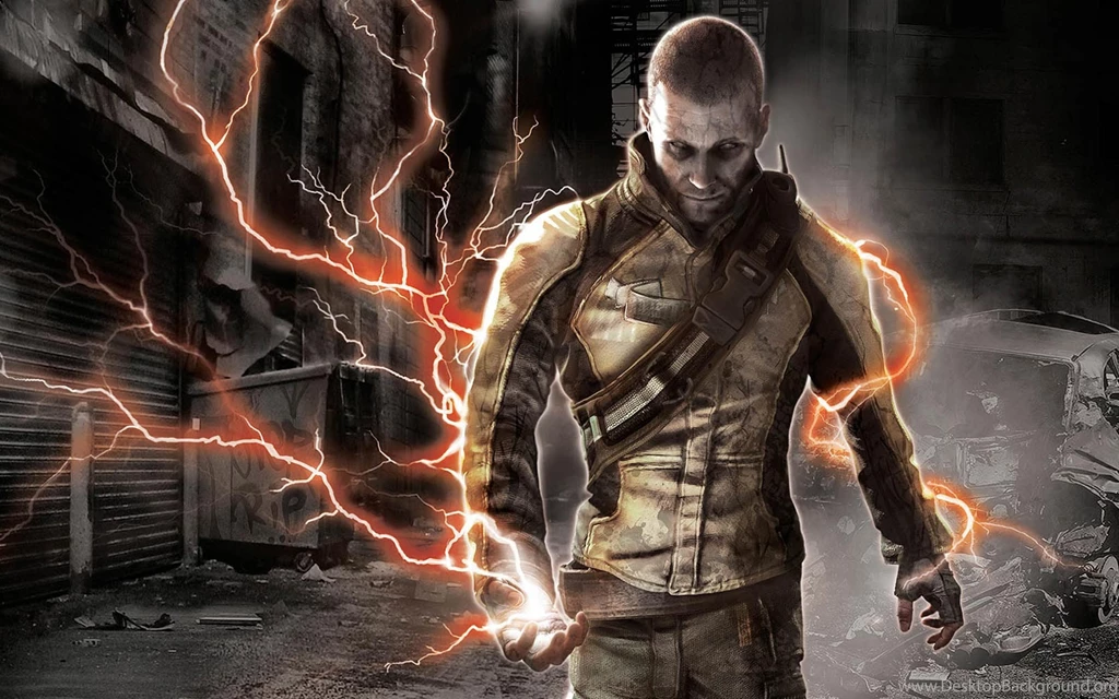 Download Wallpapers 3840x2400 Infamous, Electricity, Look, Cole ...