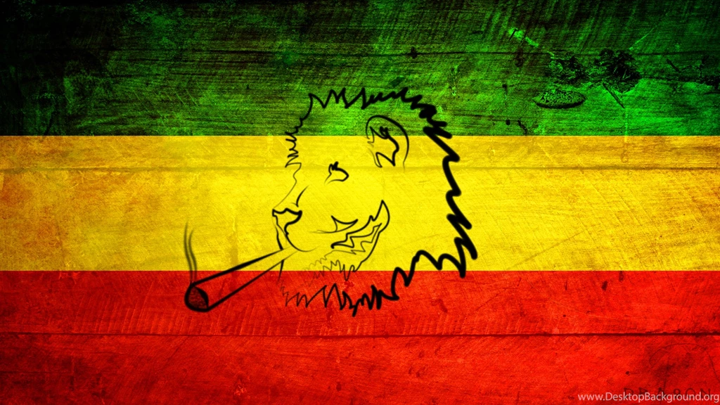 Rasta Lion With Dreads Wallpaper.