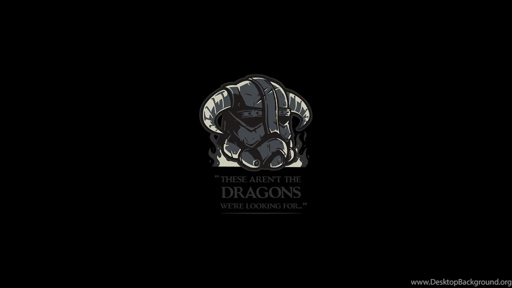 Black Backgrounds Dragons Minimalistic Star Wars The Elder Scrolls ...