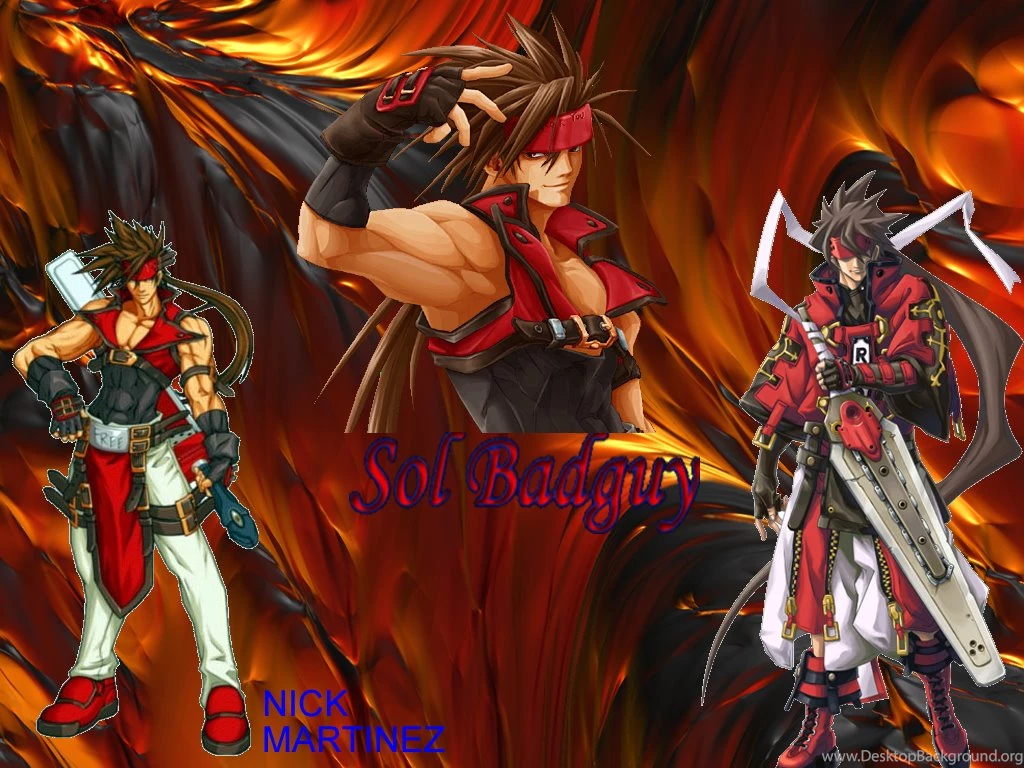 Wallpapers Guilty Gear S Sol Badguy Superhero Fan Art 1024x768 ...