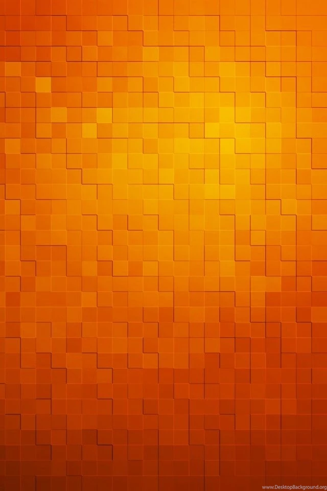 Wallpapers Orange Blocks 640x960