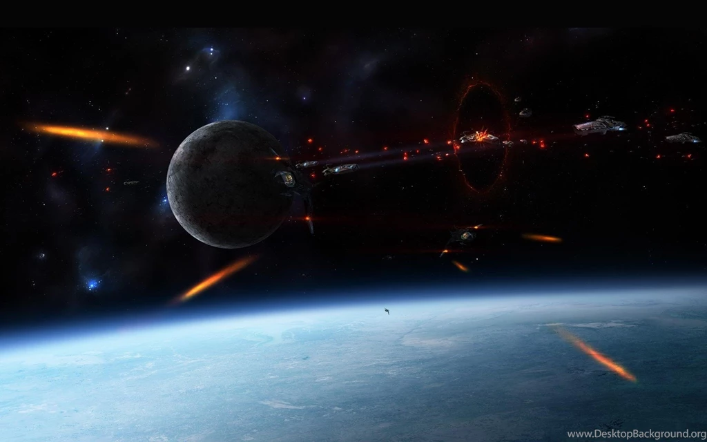 Sci Fi Space Stars Planets Battle Wart Spaceship Spacecraft ...