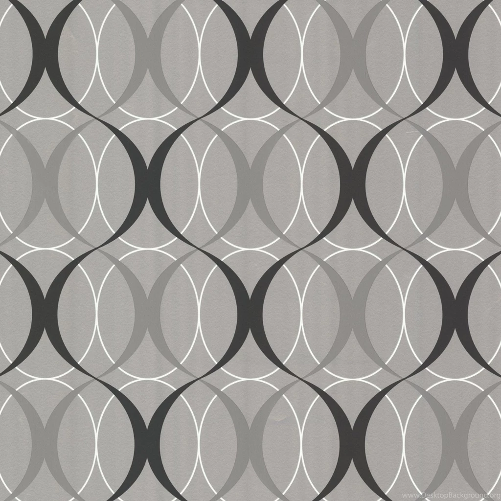 Beacon House 450 67349 Circulate Retro Orb Wallpaper, Silver ...