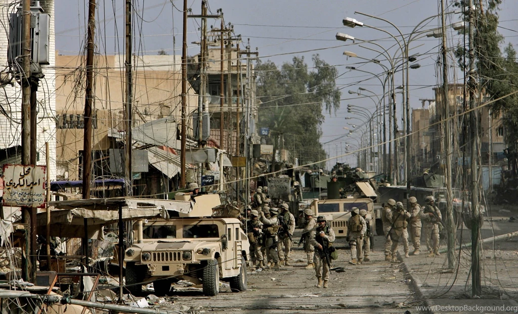Soldiers, Army, Military, Iraq, Humvee, Hummer H1 :: Wallpapers