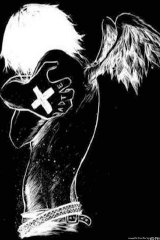 Sad Emo Angel Backgrounds For Your iPhone Download Free