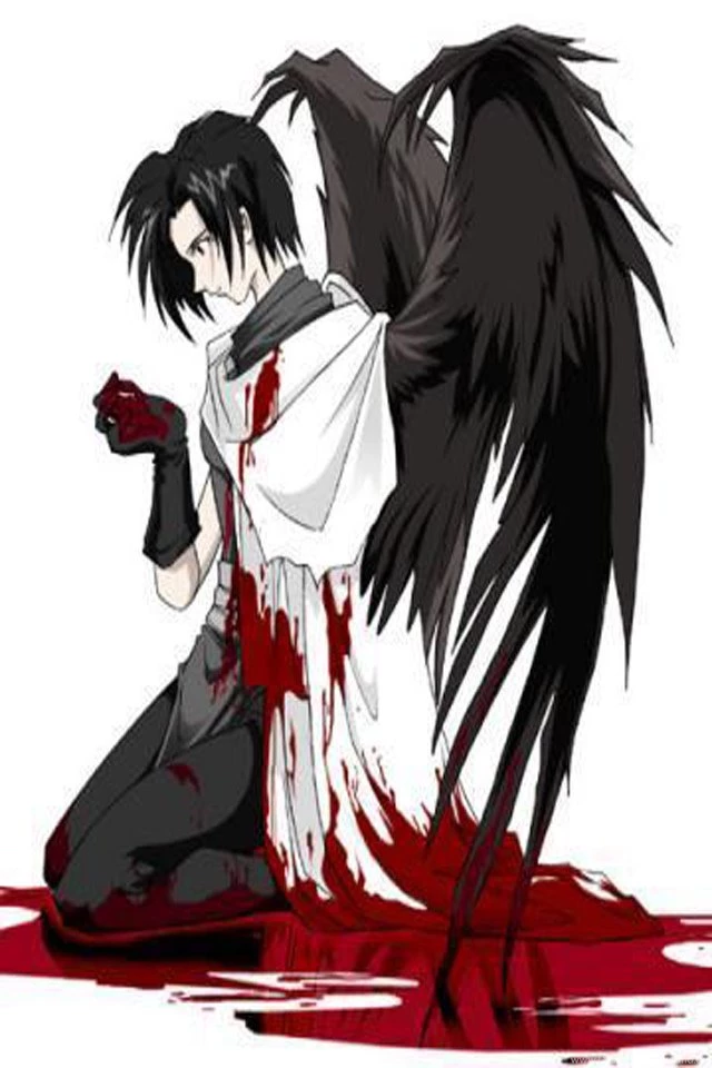 Emo Angel Bloody   Wallpapers 4 Apples iPhone 4 And iPhone 4S ...