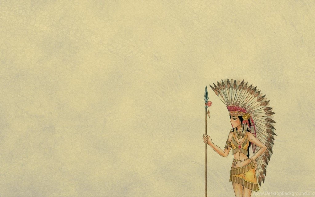 Girl Indian Headdress Art
