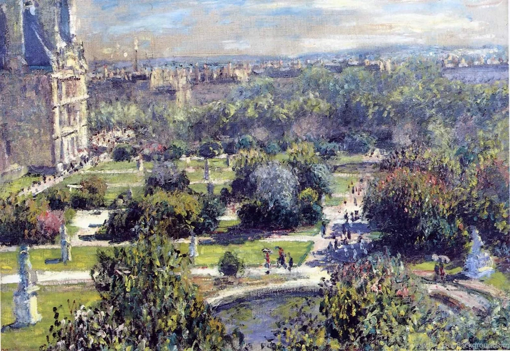 The Tuileries   Claude Monet Paintings Wallpapers Image