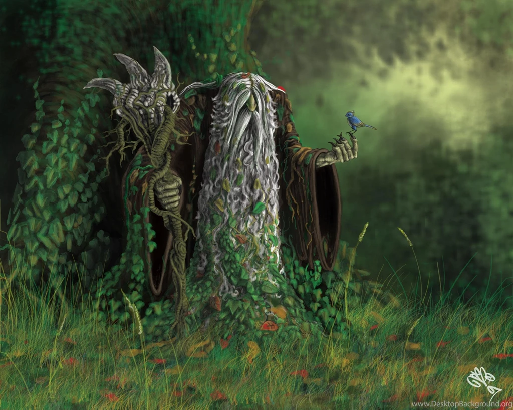 Old Druid Elves Forest Nature Pagan Nordic Wallpapers