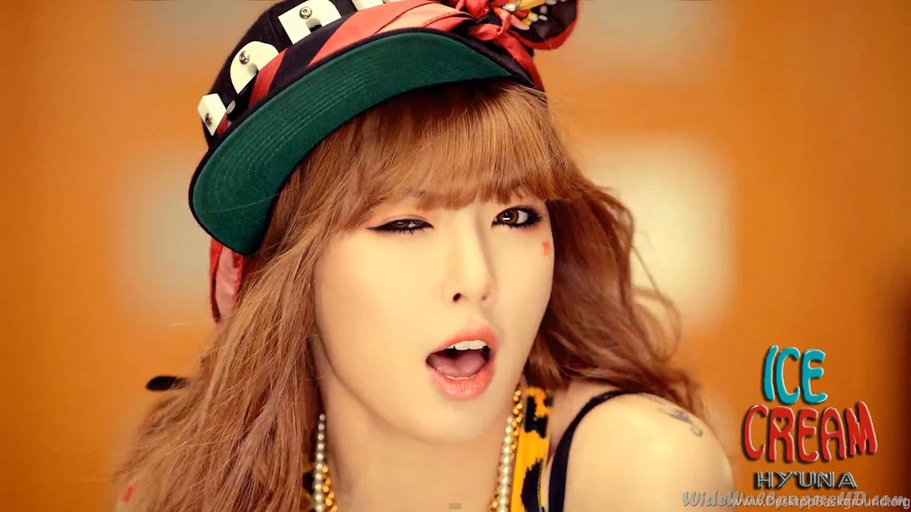 Wallpapers Hyuna Winking Ice Cream Hd 1920x1080