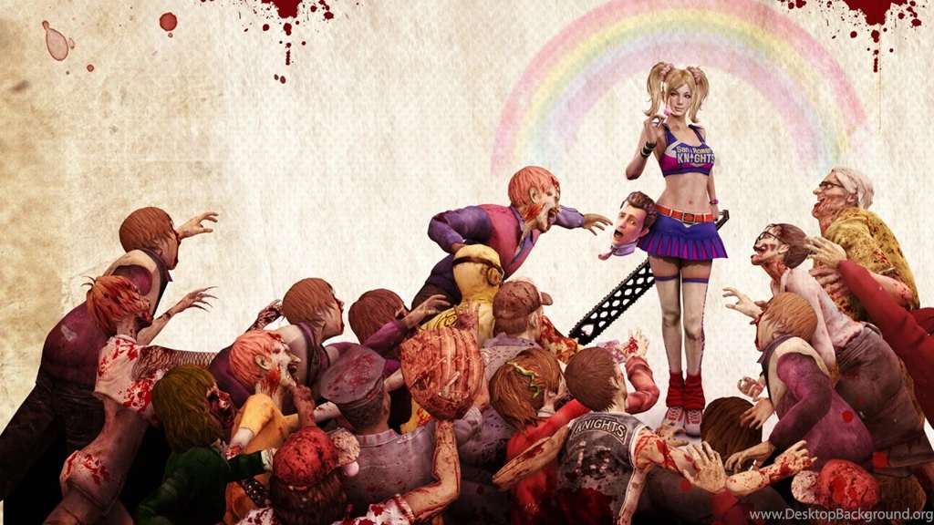 Lollipop Chainsaw Zombie Game Wallpapers