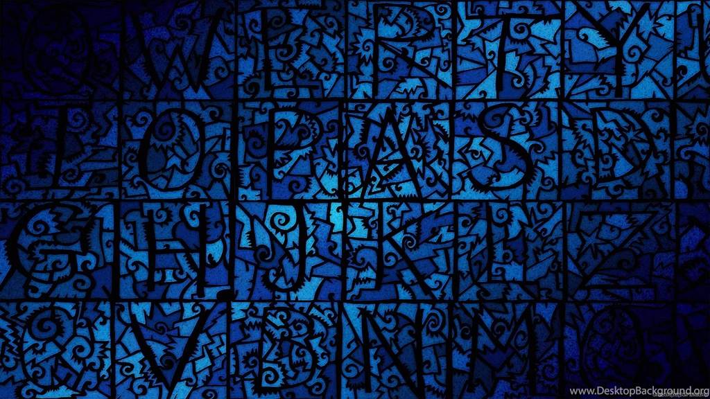 Dark Blue Shapes Tile Wallpapers