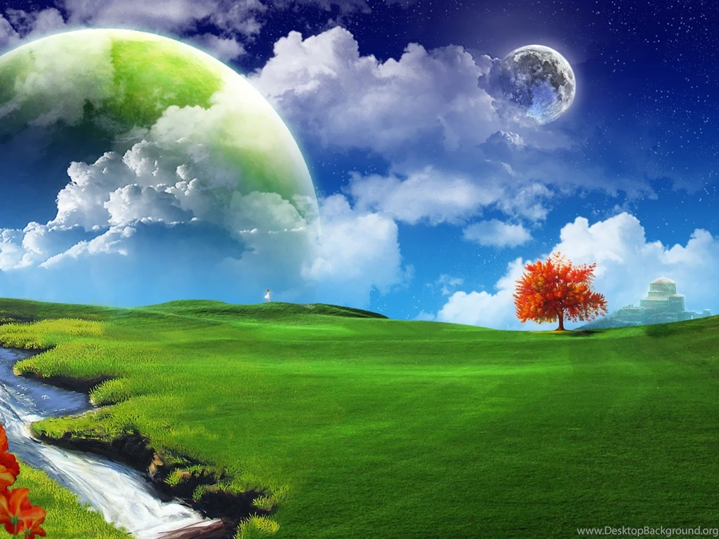 Download Wallpaper: Moon Big Green , Moon Wallpaper, Download ...
