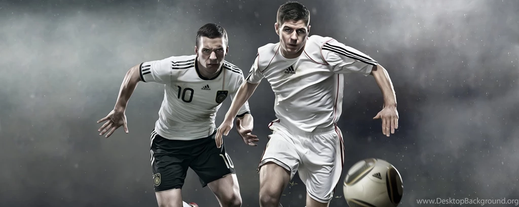 Download Wallpapers 2560x1024 Podolski, Adidas, Gerrard, Soccer ...